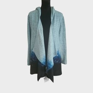 Cuddl Duds Fleecewear Dip Dye Hooded Wrap Size L/XL